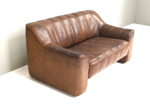 De Sede DS44 Tweezitter sofa in buffelleder – Zwitserland, 1970s
