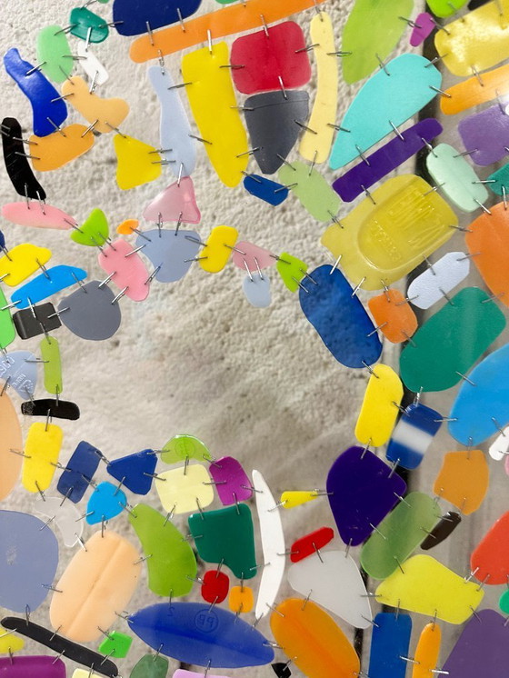 Image 1 of Very large expressionist composition under Plexiglas