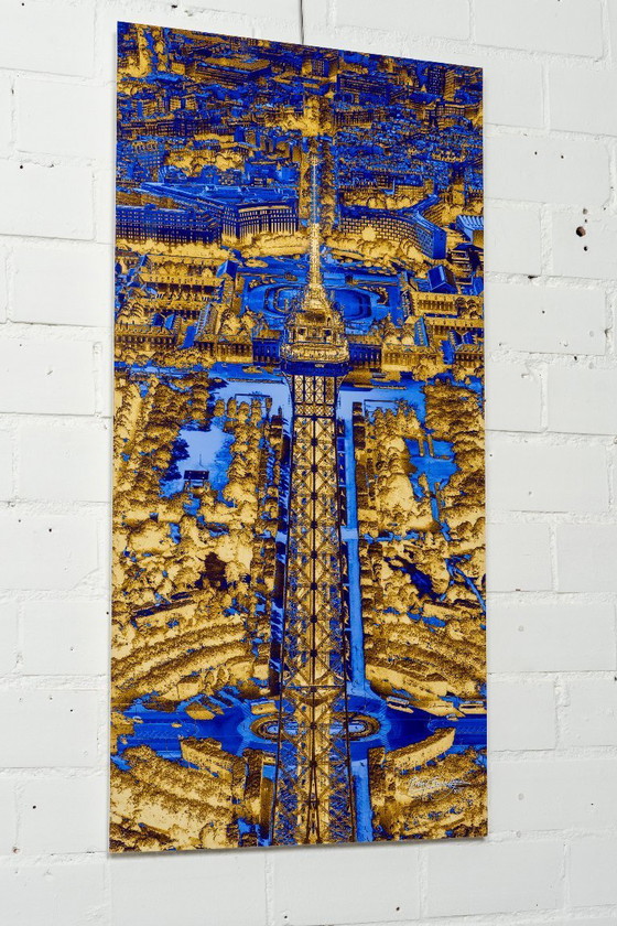 Image 1 of Eiffel Tower with the Champ-de-Mars in Duo Color - Paris 2017