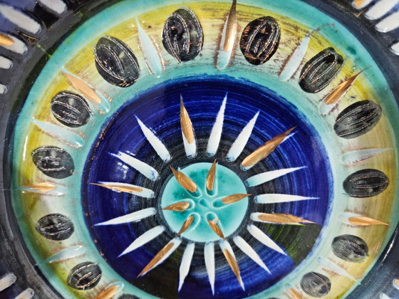 Piatto in ceramica di H. Bequet Quaregnon, Belgio, anni '50 – Stoviglie (photo 11 of 14)