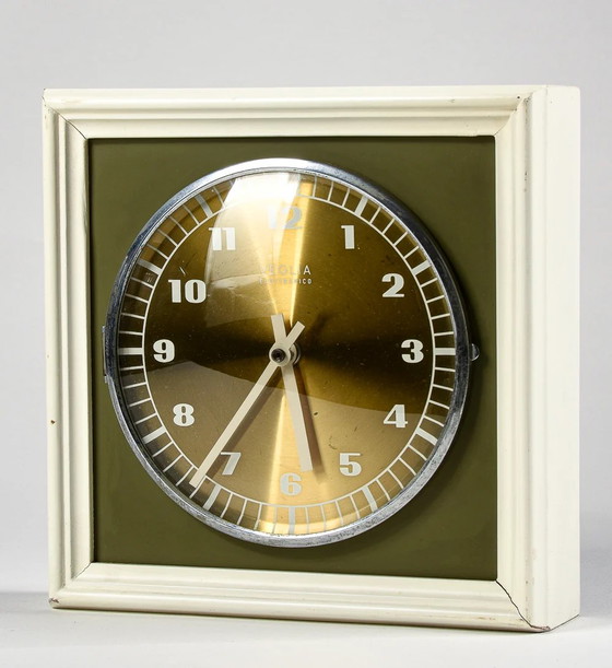 Orologio incorniciato Veglia Vintage 1970, Bianco, Verde e Oro – Legno, Metallo (photo 6 of 8)
