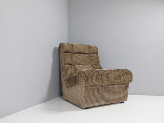 Image 1 of Poltrona vintage in tessuto a coste, anni '70