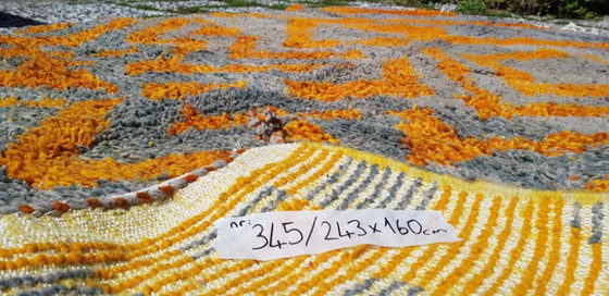 Image 1 of Hand-knotted Berber wool rug 243x160cm