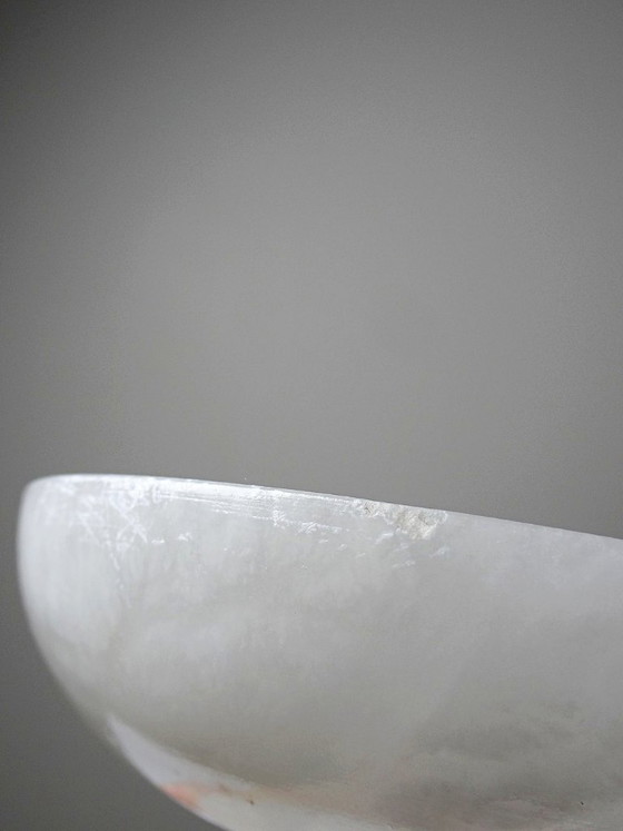 Image 1 of Vintage white alabaster bowl or trinket dish, Italy, 1960s-1970s