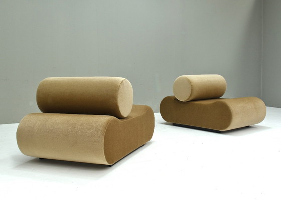 Image 1 of 2 poltrone lounge "Corbi" di Klaus Uredat in mohair nuovo per COR, Germania - 1969