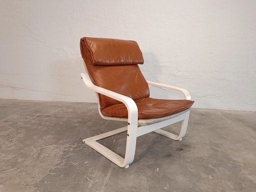 Noboru Nakamura cognac lederen fauteuil 