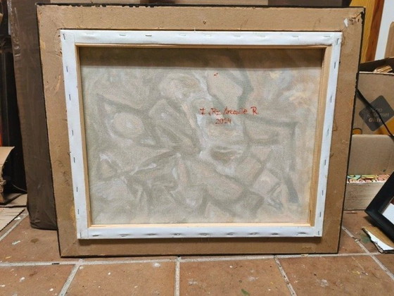 Brutalist Painting – Paintings & Drawings, Canvas (photo 6 of 7)