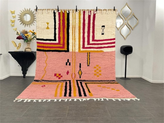 Image 1 of Grande tappeto marocchino Azilal – Lana naturale – 301 cm x 199 cm