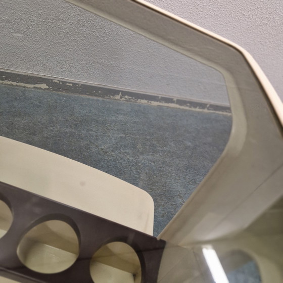 Image 1 of 70s bar cart coffee table drinks table spaceage