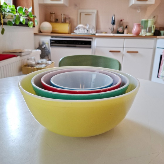 Image 1 of Set di 4 pirofile Pyrex vintage