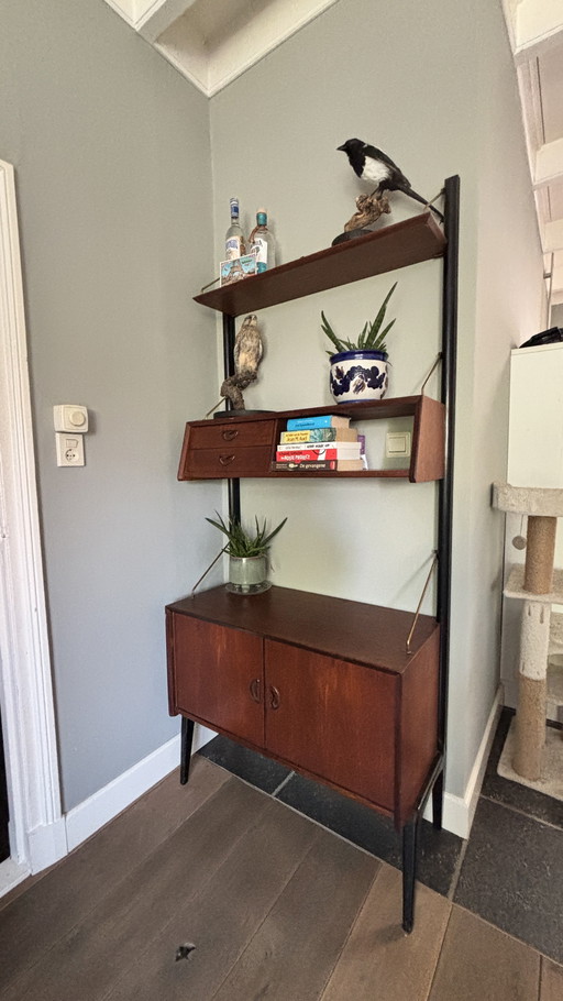 Vintage Webe Wandmeubel Kast Dressoir Louis van Teeffelen