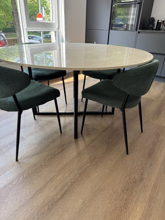 Image 1 of Mesa de comedor de mármol