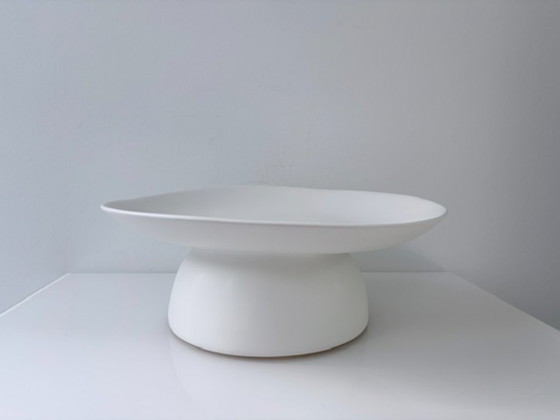 Ciotola Design Bianca su Piedistallo – Forma Organica – Ciotole, Ceramic (photo 8 of 13)