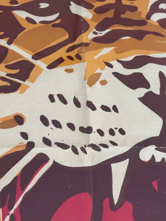 Affiche de cirque lion encadrée – Lithographies et sérigraphies, Papier (photo 5 of 8)
