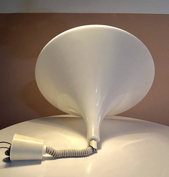 Image 1 of Harco Loor Design - Trumpet Shaped Hanging Pedant - White hanging lamp trumpet vintage flower 