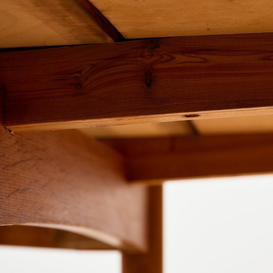 Image 1 of MK11104 Table de salle à manger restaurée en teck et chêne