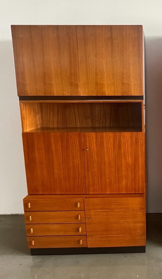 Image 1 of Mid Century Teak Systemmöbel – Modulares Schrank- & Regalsystem 1960er – Danish Modern im Stil von Riestenpatt, RT oder Bramin