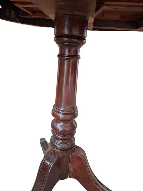 Image 1 of Vintage drumtafel uit de jaren 80