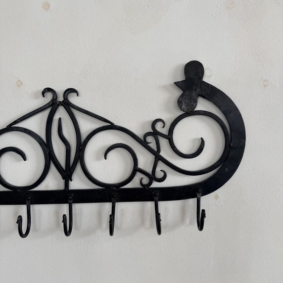 Wrought Iron Wall Coat Rack 1940-1950 (photo 2 of 6)