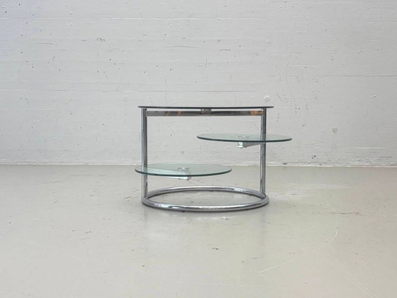 Swivel side table, 1970s – Coffee tables, Glass (photo 4 of 9)