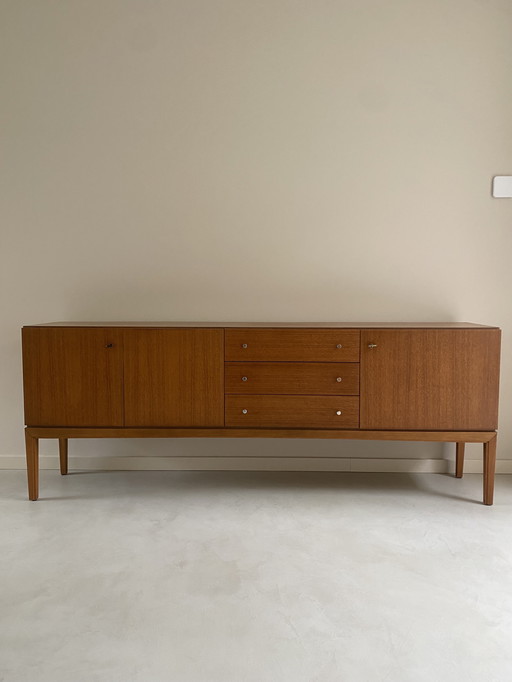 Vintage Wooden Sideboard For Palette Möbelwerk, From 1970