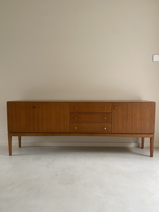 Image 1 of Vintage Wooden Sideboard For Palette Möbelwerk, From 1970