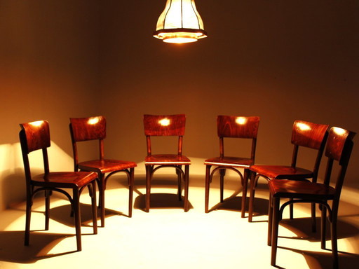 Sgabelli da pub di Thonet, anni '30, set di 6, II