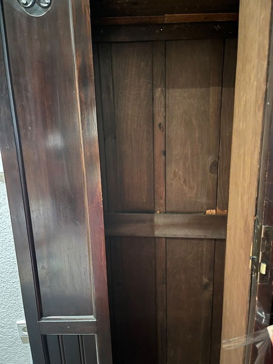 Art Nouveau/Art Deco Solid Wood Wardrobe (photo 8 of 8)