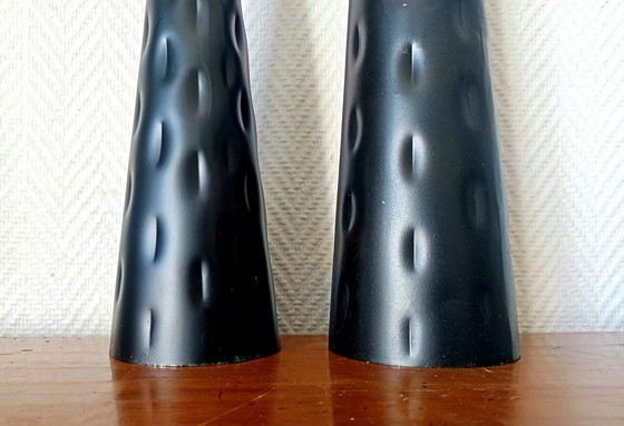 Image 1 of 2 portacandele vintage in metallo a forma di diabolo