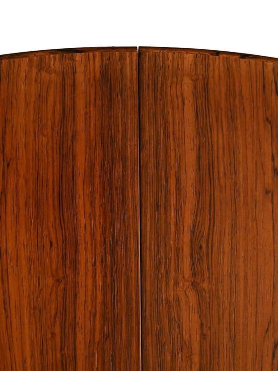 Image 1 of Vintage Extendable Round Scandinavian Rosewood Dining Table