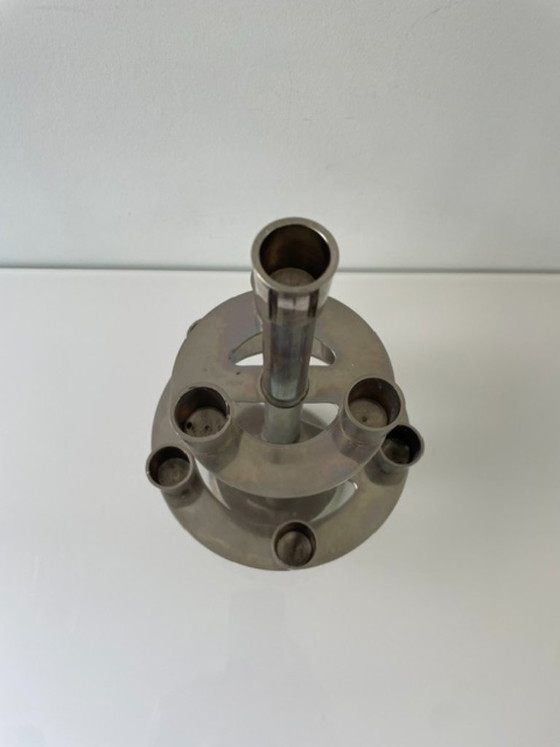 Image 1 of Kandelaar 9 kaarsen etagere metaal 30 cm