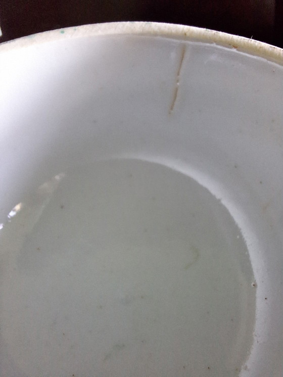 Image 1 of Grande vaso da zenzero cinese decorato in policromia con coperchio. Vintage.