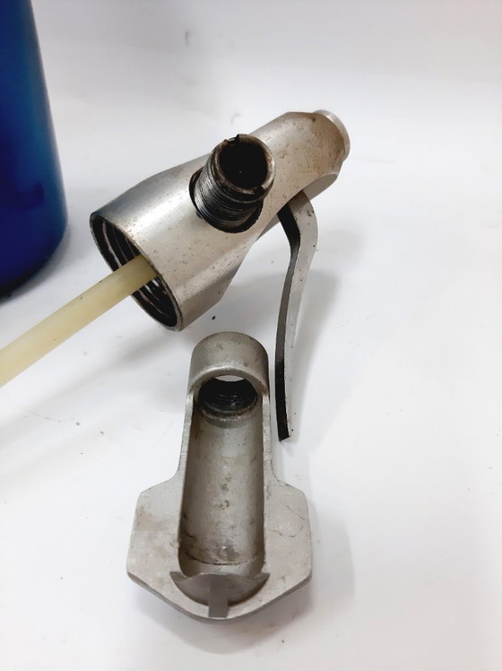 Image 1 of Vintage blue soda syphon