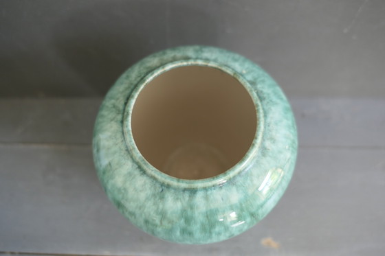 Image 1 of Antieke Groene Vaas Gemêleerd