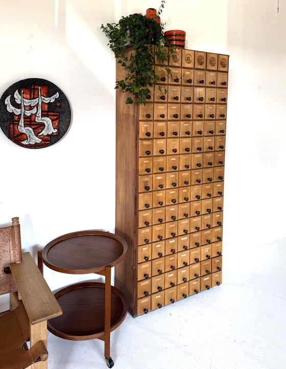 Image 1 of Cassettiera/mobile da farmacia vintage XL anni '30