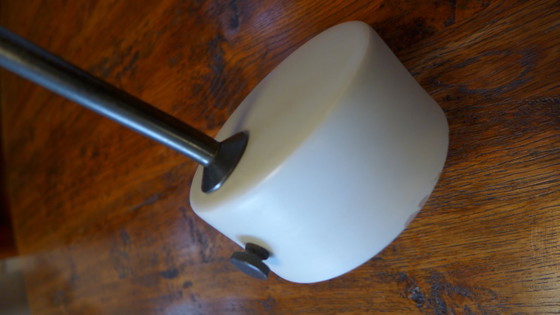 Table lamp with oval shade, white, Stilnovo, Pendant lamps, Metal, Plastic, Minimalisme (photo 4 of 7)