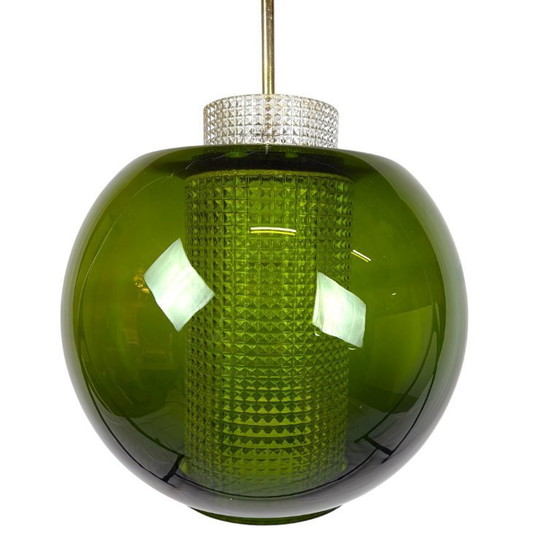 Image 1 of Swedish glass pendant lamp