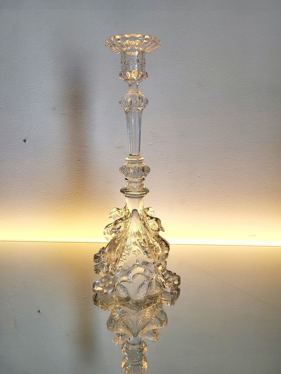 Image 1 of Val Saint Lambert, candelabra series Luxval, model Griffon, 1935, Belgium