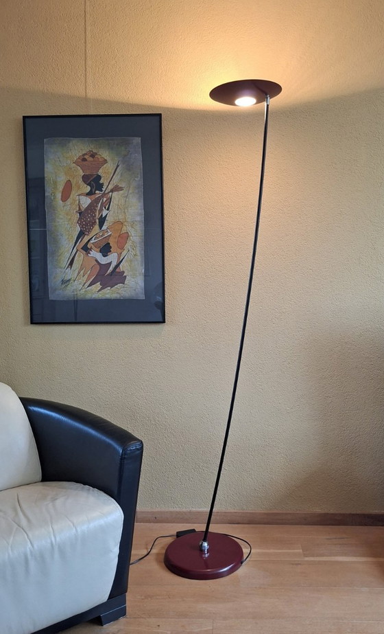Image 1 of Lampadaire rouge Hala Zeist vintage, uplighter.