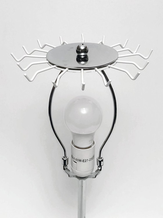 Massive Table lamp with glass slats – Metal, Vintage (photo 16 of 18)
