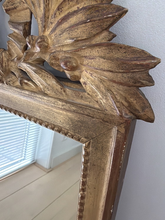 Image 1 of Miroir français ancien doré