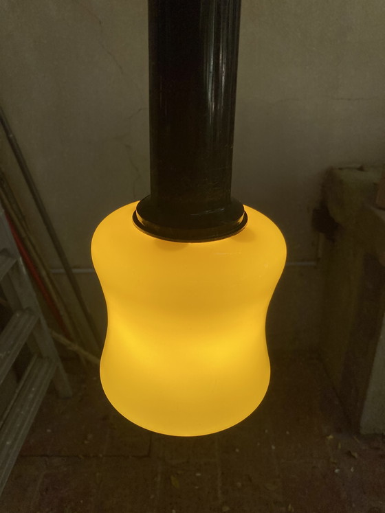 Image 1 of 2 Opaline pendant lights by Massimo Vignelli Made in Italy vintage 