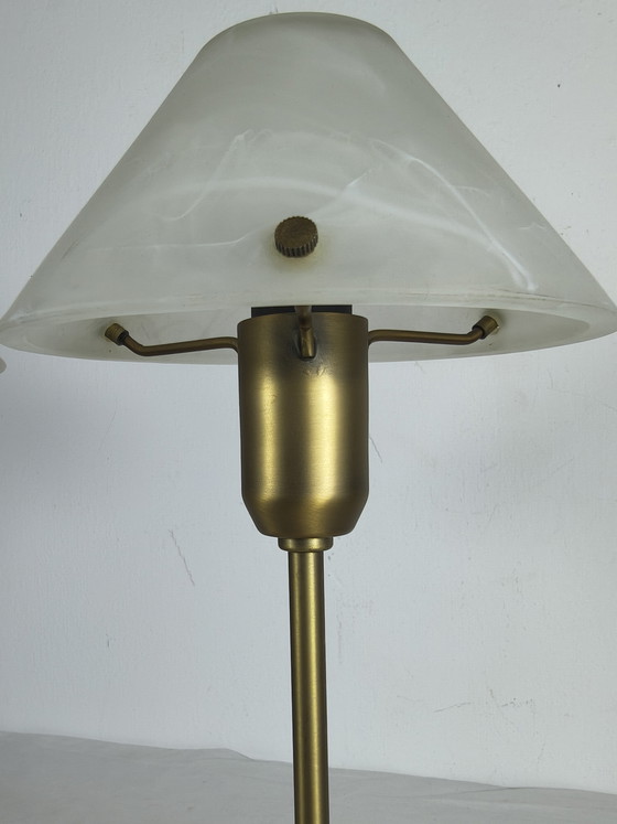 Image 1 of 2 Minimalist table lamps with alabaster glass