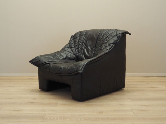 Image 1 of Leren fauteuil, Italiaans ontwerp, jaren 1960, Productie: Italië