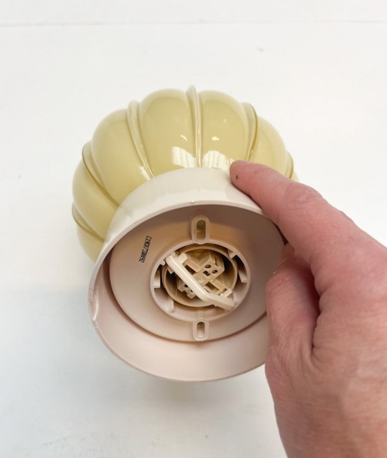 Image 1 of Lampada da soffitto a coste Art Déco di Thabur, anni '40