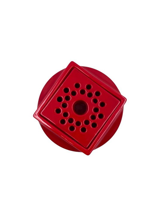 Image 1 of Space age red ceramic ashtray, Studio Opi, Gabbianelli Italy ca. 1970