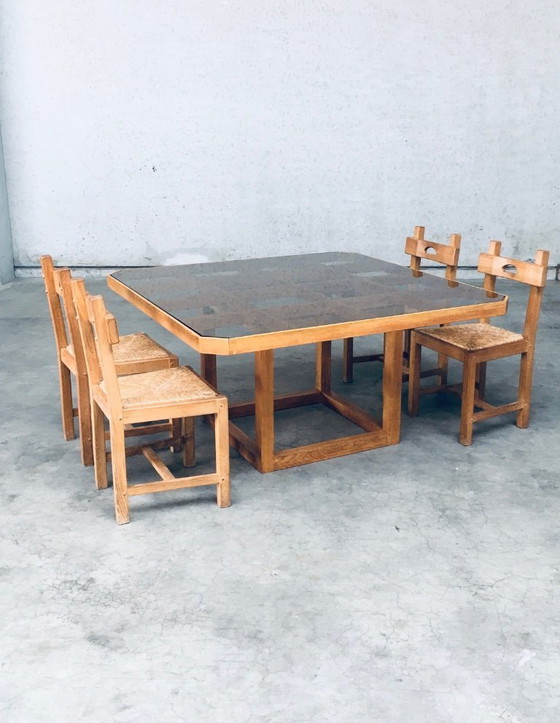 Image 1 of 1980's Postmodern Design Octagonal Square Dining Table