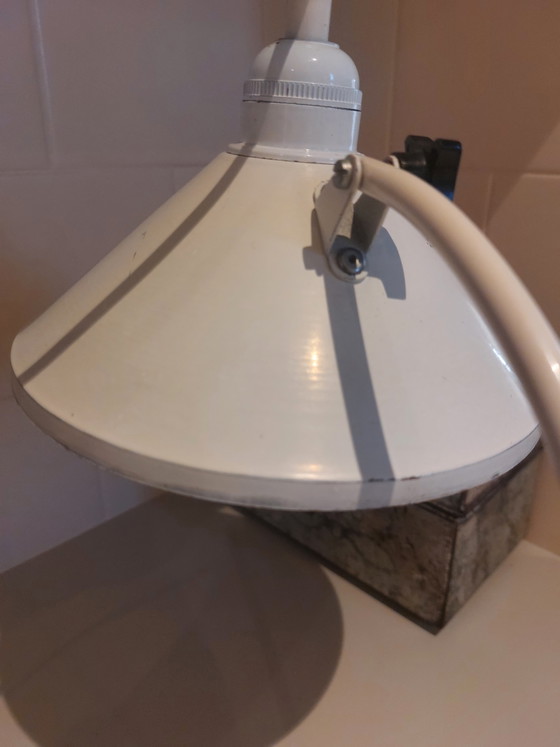 Image 1 of Lampada da scrivania/tavolo WOJA Uithoorn – metallo bianco – anni '70/'80
