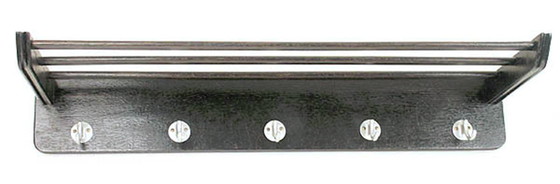 Image 1 of Vintage Wall Coat Rack and Mirror Set