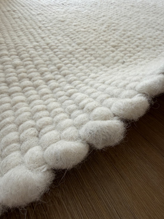 Image 1 of Tapis Classic Collection 100 % laine mérinos blanc 250 x 350 cm